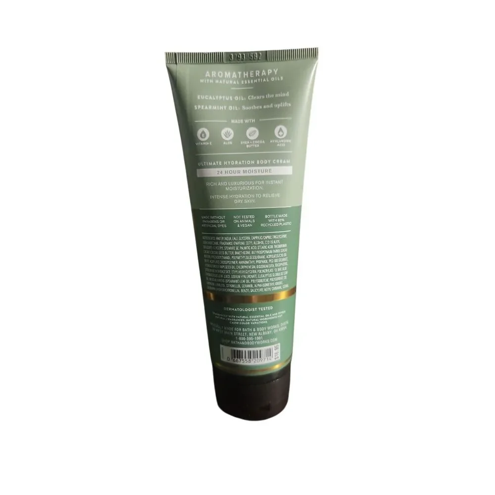 Bath & Body Works Eucalyptus Spearmint Stress Relief Body Cream 8 oz